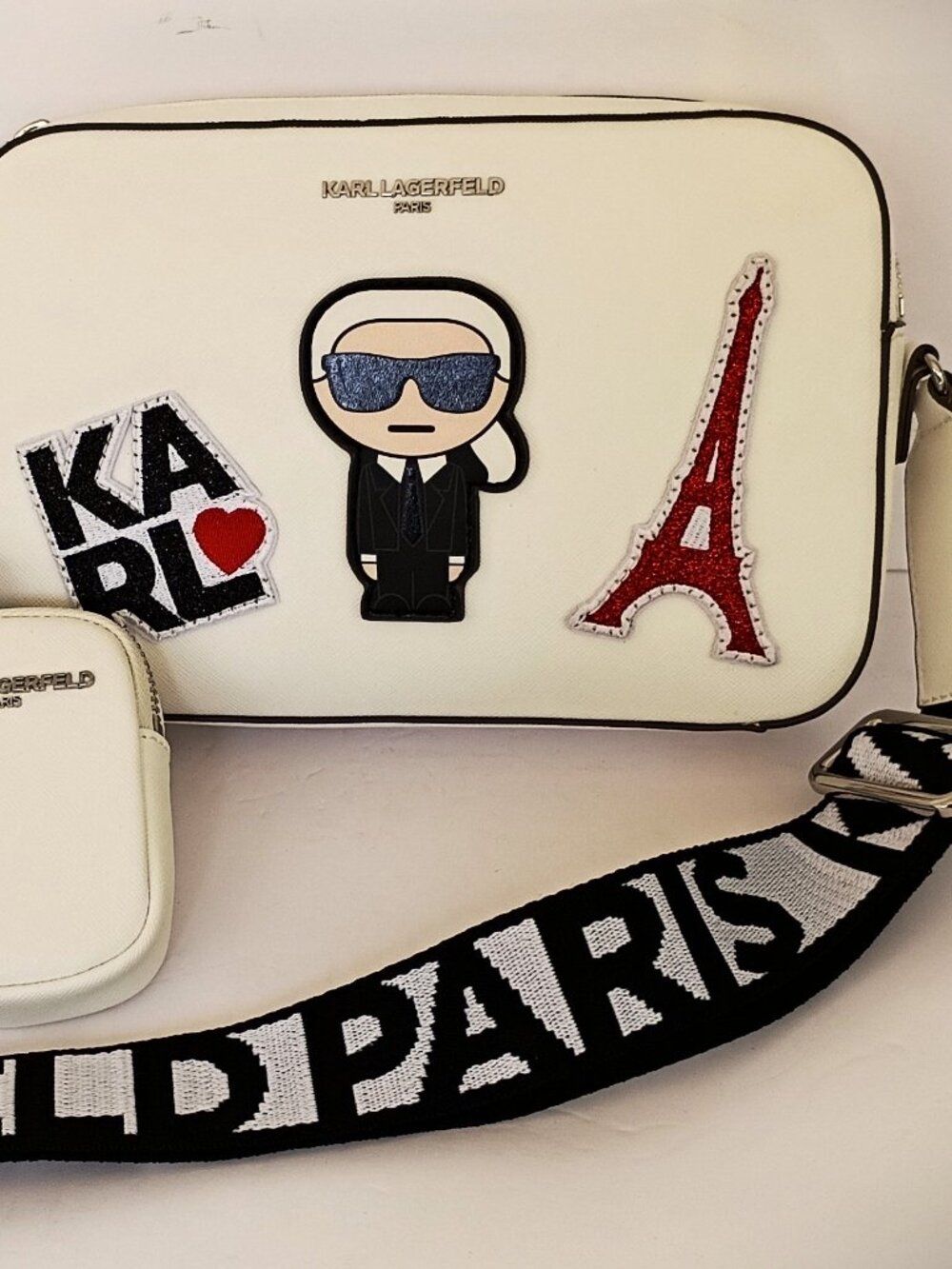 Karl Lagerfeld Paris Eiffel Tower Crossbody Camera Bag NWT